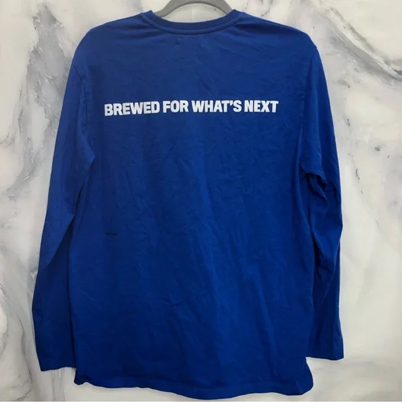 Pangaia blue long sleeve tee shirt Budlight logo - Picture 8 of 8